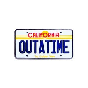 Back To The Future Outatime License Lapel Pin